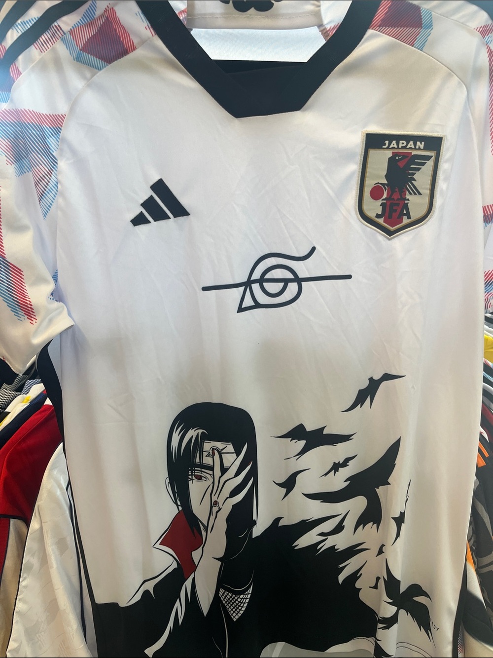 Japan Anime collab Naruto White Soccer Jersey